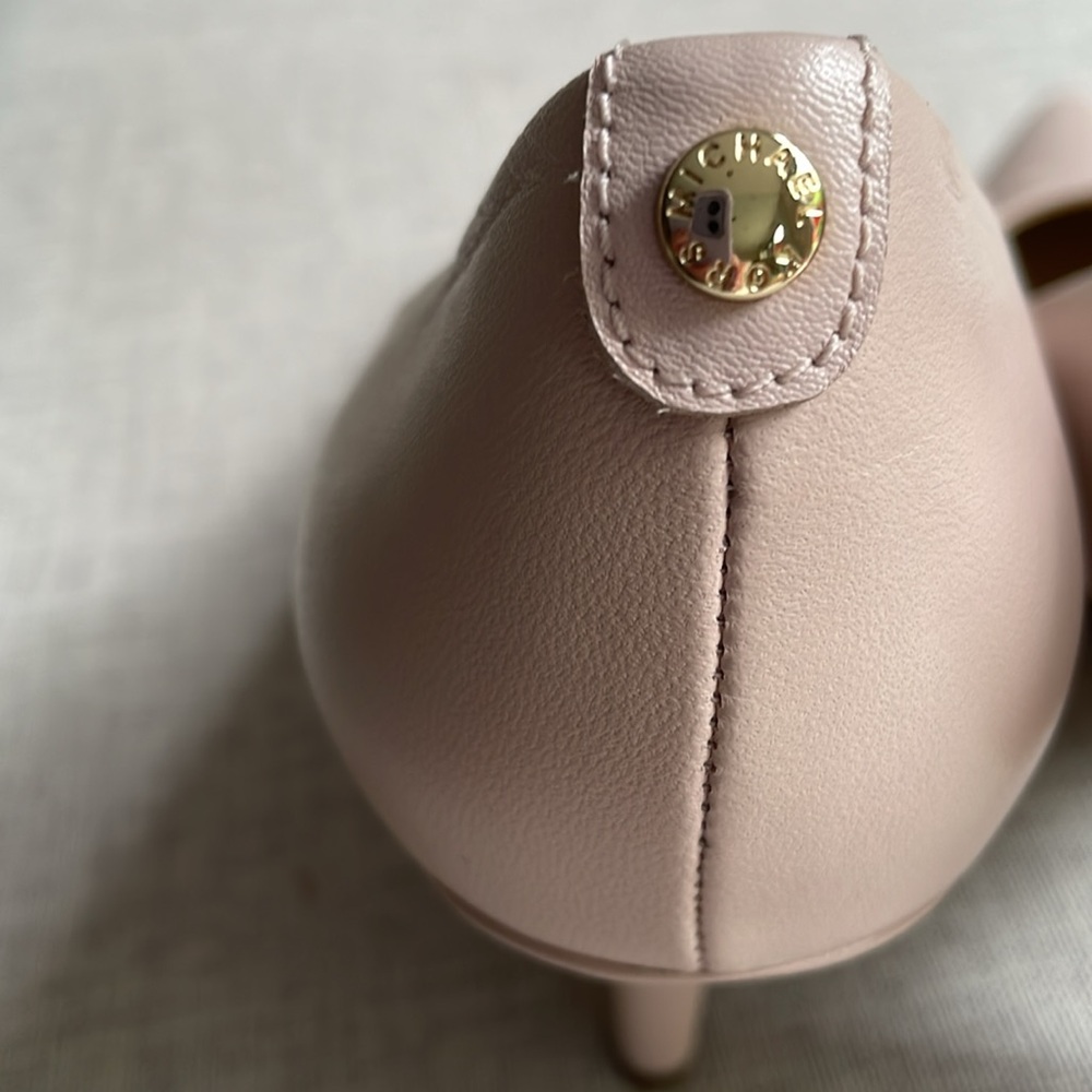 MICHAEL Michael Kors Blush Pink Pointed-Toe Leather Pumps - Picture 7 of 13